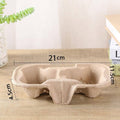 Recycled Paper Pulp Cup Carry Trays, Pack of 100 - 1 Cup - view 5