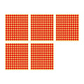 Red Colour Sticker Dots Adhesive Round Labels - 13mm, 132 Dots, 5 Sheets