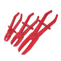 Red Nylon Hose Clamp Pliers Set of 3 for Fuel, Brake and Water Lines - view 2