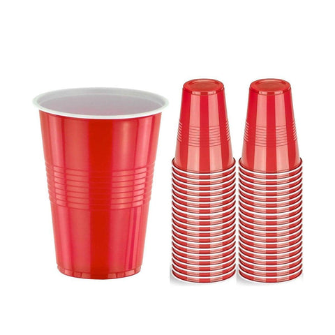 Red Plastic Beer Pong Cups 473 ml Reusable Party Cups, Pack of 50 - view 2