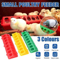 Red Plastic Feeder Storage Trough for Quail, Chicks, Pigeons and Poultry, 30 cm - view 2