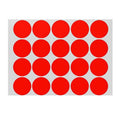 Red Round Dot Stickers - 13mm, 132 Dots