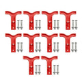 Red T-Bar Handles for 50 Amp Anderson Style Plug Connectors - Pack of 10 - view 2