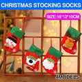 Red Velvet Christmas Stocking Gift Bag - Deer - view 2
