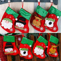 Red Velvet Christmas Stocking Gift Bag - Deer - view 5