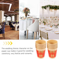 Red Wedding Paper Coffee Cups with Gold Pattern, 500 Piece for Hot and Cold Drinks - view 4