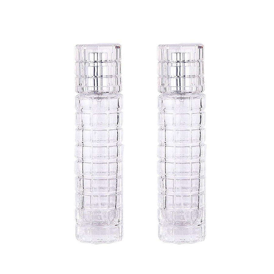 Refillable Glass Spray Bottles, 30 ml, Pack of 2 - Silver