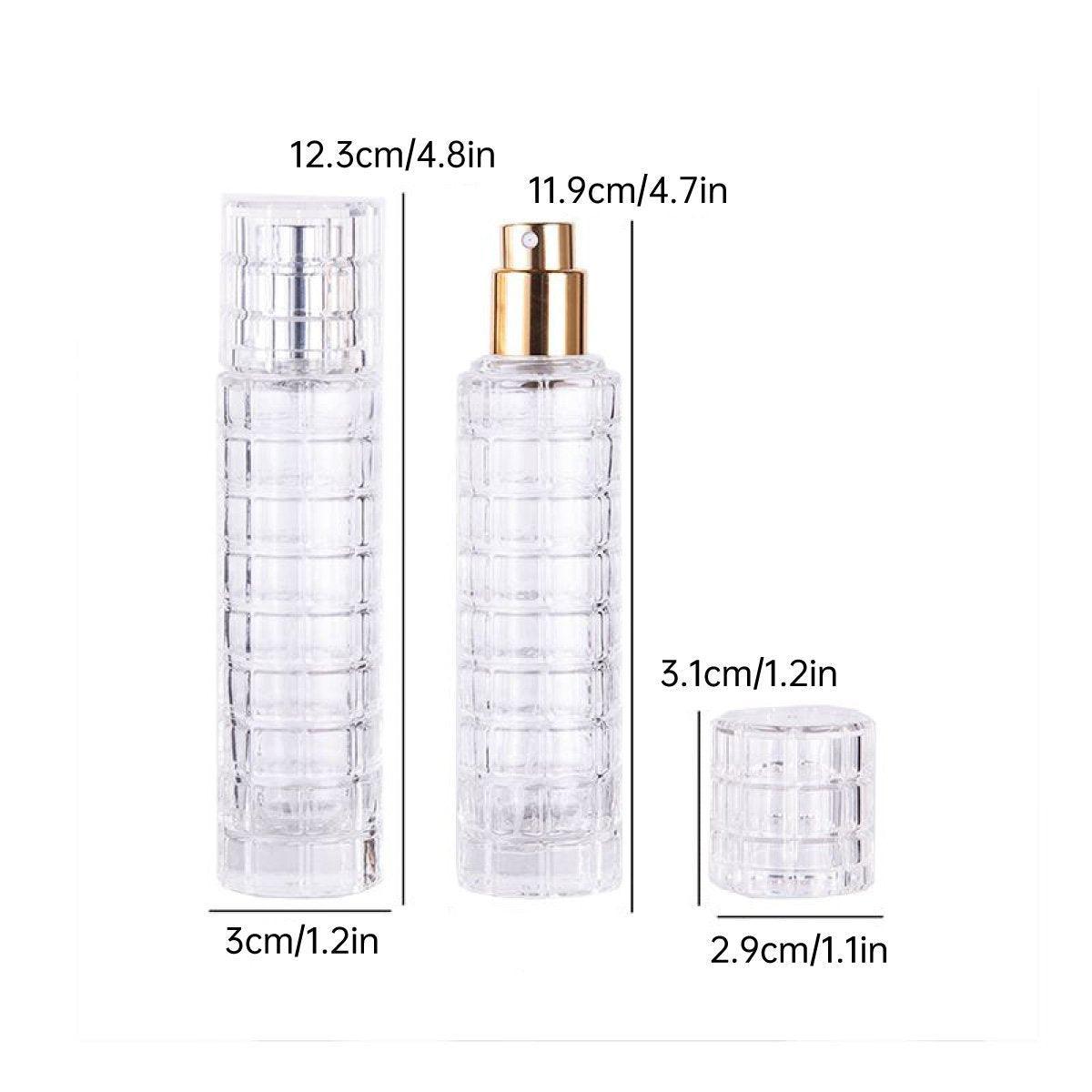 Refillable Glass Spray Bottles, 30 ml, Pack of 2 - Silver - view 4