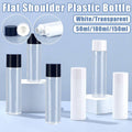 Refillable Plastic Toner and Lotion Bottle, 100 ml - White Lid, Transparent Bottle - view 2
