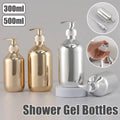 Refillable Shampoo Bottle with Pump for Body Wash and Travel - Silver, 500ml - view 2