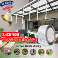 Reflective Bird Repellent Tape, 80m - Silver Holographic