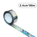 Reflective Bird Repellent Tape, 80m - Silver Holographic - view 3