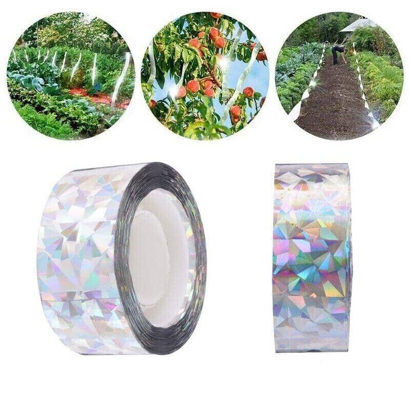 Reflective Bird Repellent Tape, 80m - Silver Holographic - view 5