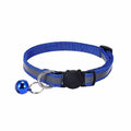 Reflective Cat Collar with Breakaway Buckle and Bell - Royal Blue