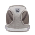 Reflective Dog and Cat Harness with Leash - Grey, Small (Bust 29-33 cm)