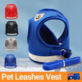 Reflective Dog and Cat Harness with Leash - Red, Small (Bust 29-33 cm) - view 2