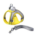 Reflective Dog Harness with Leash - Yellow, Size M (Chest 44 to 50 cm)