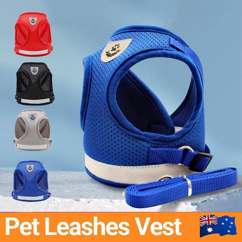 Reflective Dog Harness Vest, Large (Chest 40-44 cm) - Blue - view 2