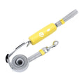Reflective Nylon Dog Leash, Adjustable 0.95 to 1.6 m - Yellow and Grey