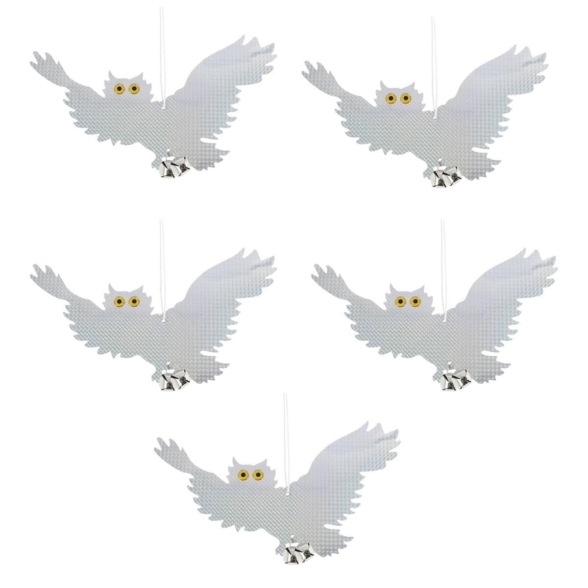 Reflective Owl Bird Deterrent - Flying Owl, 38cm, 5 Pack