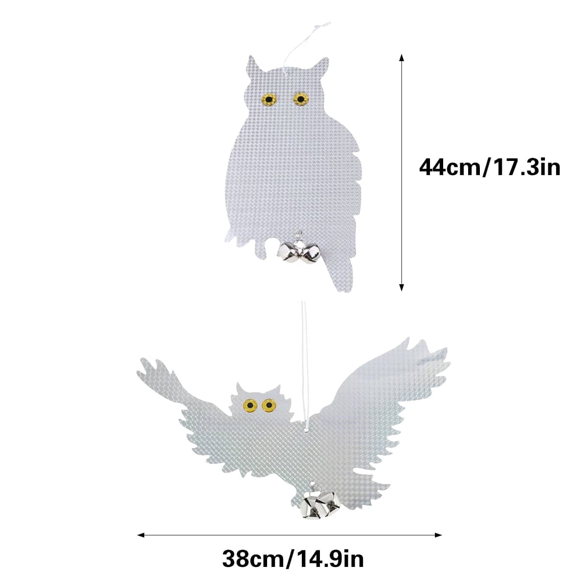 Reflective Owl Bird Deterrent - Flying Owl, 38cm, 5 Pack - view 4