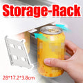 Refrigerator Hanging Can Storage Rack - White