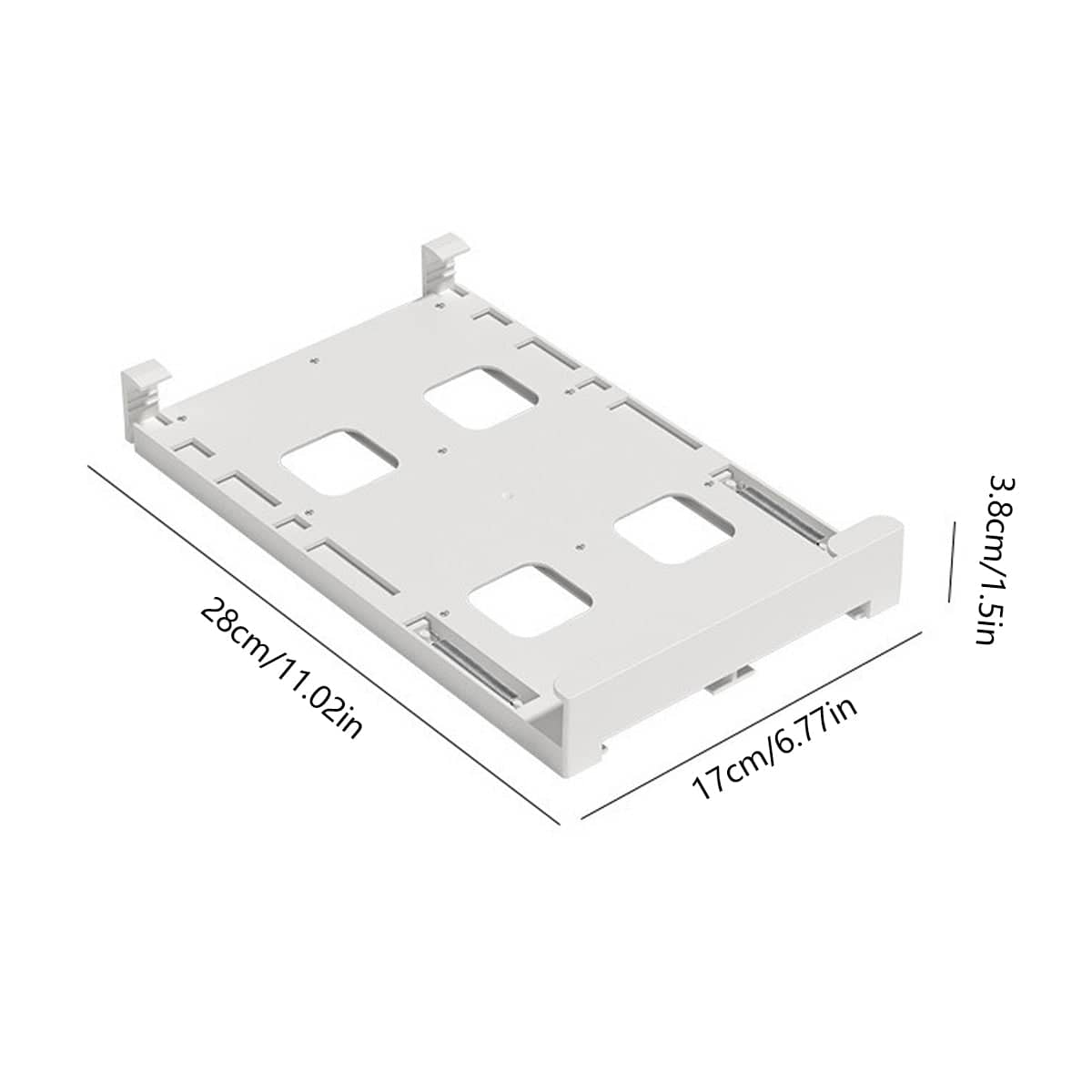 Refrigerator Hanging Can Storage Rack - White - view 3