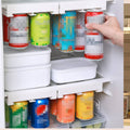 Refrigerator Hanging Can Storage Rack - White - view 5