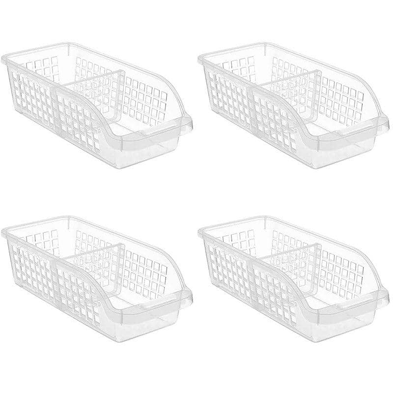 Refrigerator Storage Boxes, 4 Pack - Clear, 30 x 13.5 x 8.5 cm - view 2