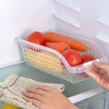 Refrigerator Storage Boxes, 4 Pack - Clear, 30 x 13.5 x 8.5 cm - view 4