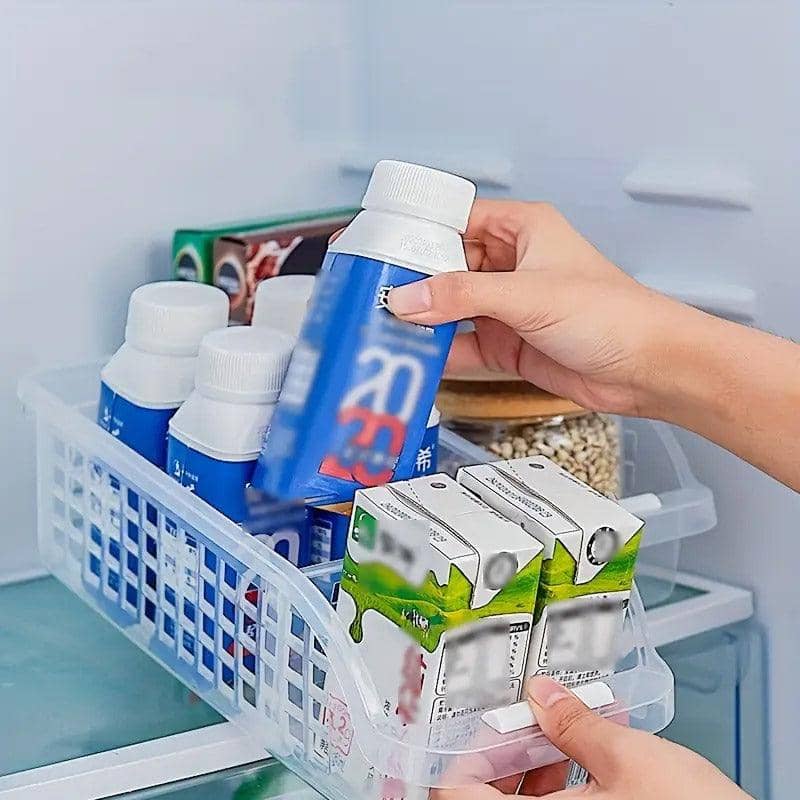 Refrigerator Storage Boxes, 4 Pack - Clear, 30 x 13.5 x 8.5 cm - view 5