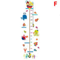 Removable Kids Wall Height Chart Sticker - Sea Animals and Fishing Boat