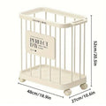 Removable Laundry Basket with 360 Degree Silent Wheels, Cream - view 3