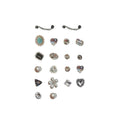 Removable Retro Metal Pearl Shoe Buckles, DIY Accessories for Cave Shoes - view 2