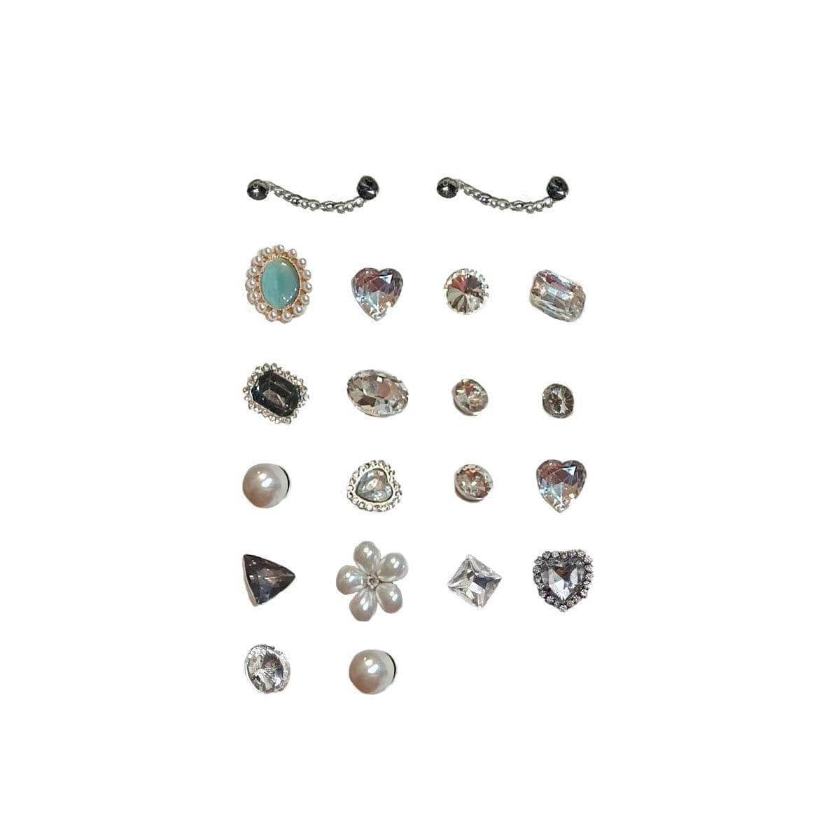 Removable Retro Metal Pearl Shoe Buckles, DIY Accessories for Cave Shoes - view 2