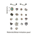 Removable Retro Metal Pearl Shoe Buckles, DIY Accessories for Cave Shoes - view 3