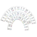 Removable Silicone Piano Note Labels for 88-Key Keyboards - Multicolour
