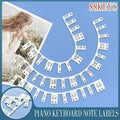 Removable Silicone Piano Note Labels for 88-Key Keyboards - Multicolour - view 2