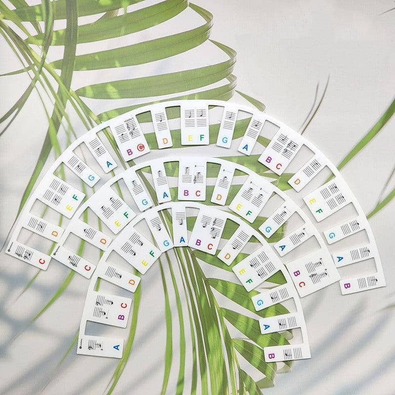 Removable Silicone Piano Note Labels for 88-Key Keyboards - Multicolour - view 4