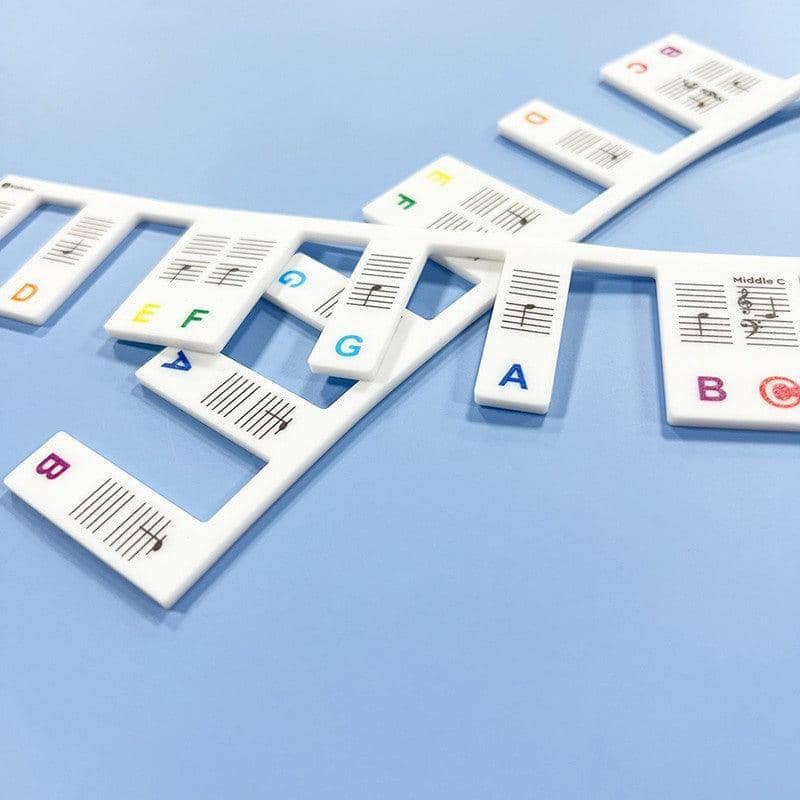 Removable Silicone Piano Note Labels for 88-Key Keyboards - Multicolour - view 5