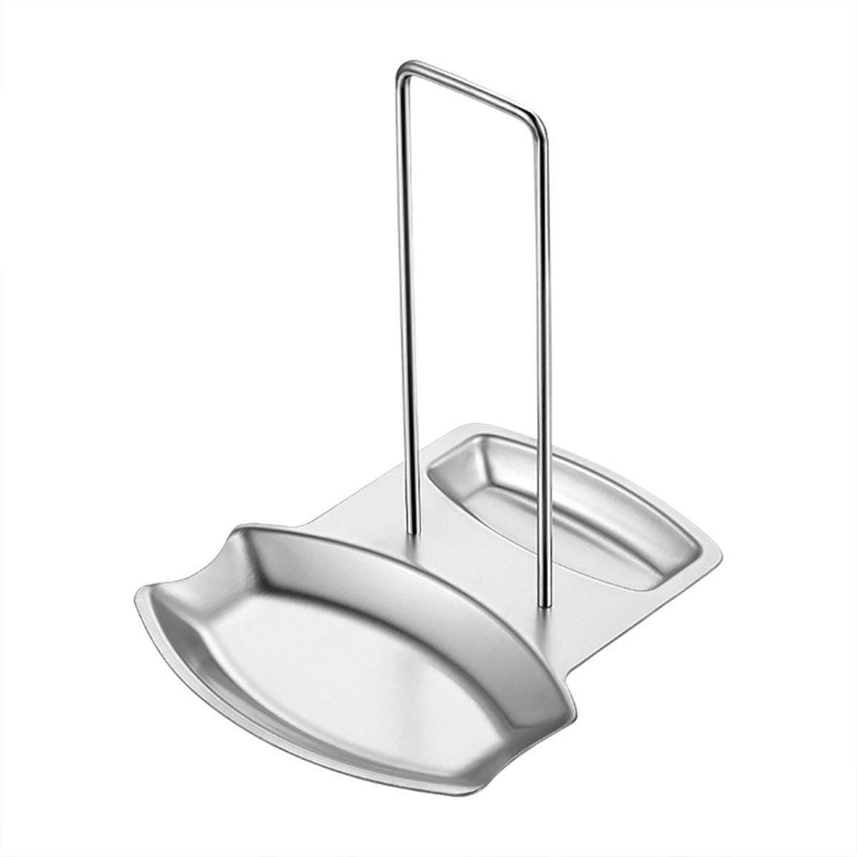 Removable Stainless Steel Pot Lid and Spoon Rack with Drip Tray - view 2