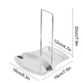 Removable Stainless Steel Pot Lid and Spoon Rack with Drip Tray - view 3