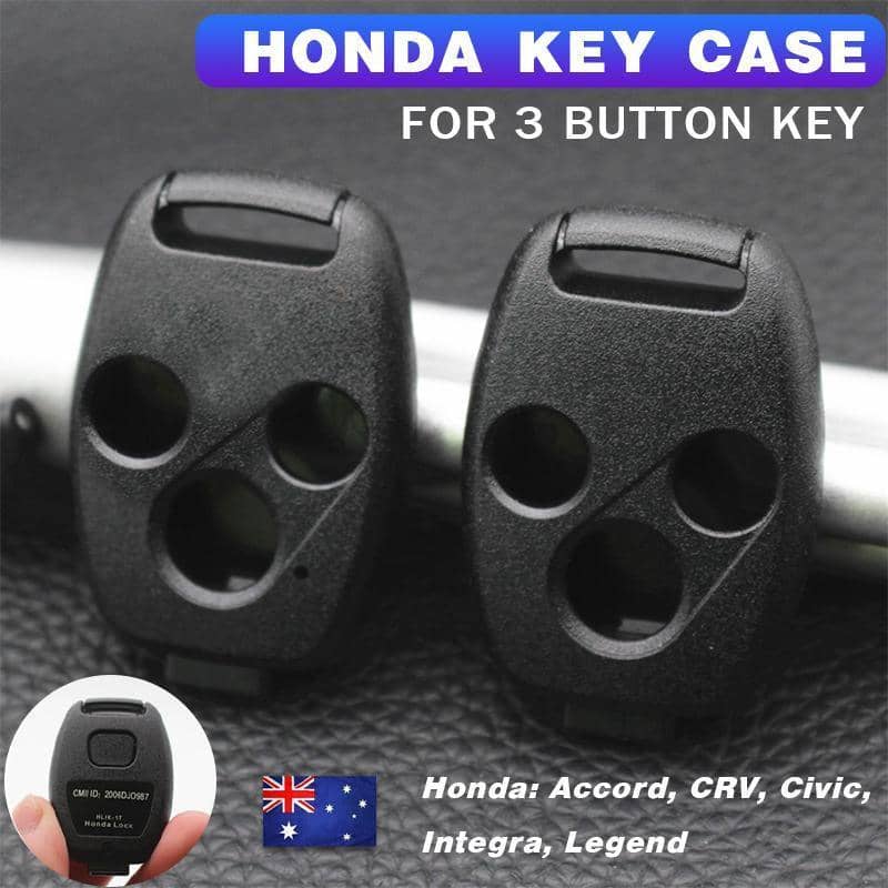 Replacement Car Key Shell 3-Button Remote Fob for Honda Civic, Accord, CR-V, Integra and Legend