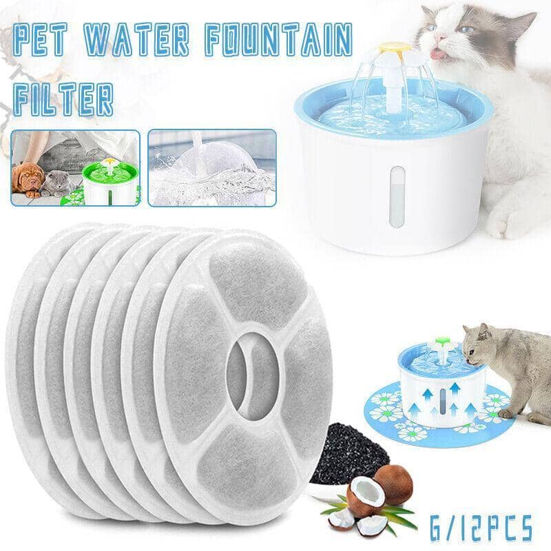 Replacement Carbon Filters for Pet Water Fountains, Pack of 6 - view 2