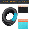 Replacement Ear Pad Cushions for Bose QuietComfort QC35, QC25 and AE2 - Black with Blue Lining - view 4