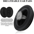 Replacement Ear Pad Cushions for Bose QuietComfort QC35, QC25 and AE2 - Black with Blue Lining - view 5