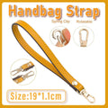 Replacement Genuine Leather Wrist Strap with Gold Clasp - Yellow