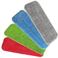 Replacement Microfibre Flat Mop Head Pad - Green, Single - view 3