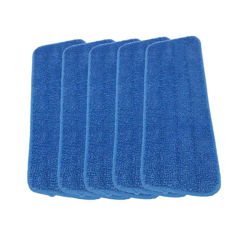 Replacement Microfibre Flat Mop Head Refill Pad - Blue - view 4
