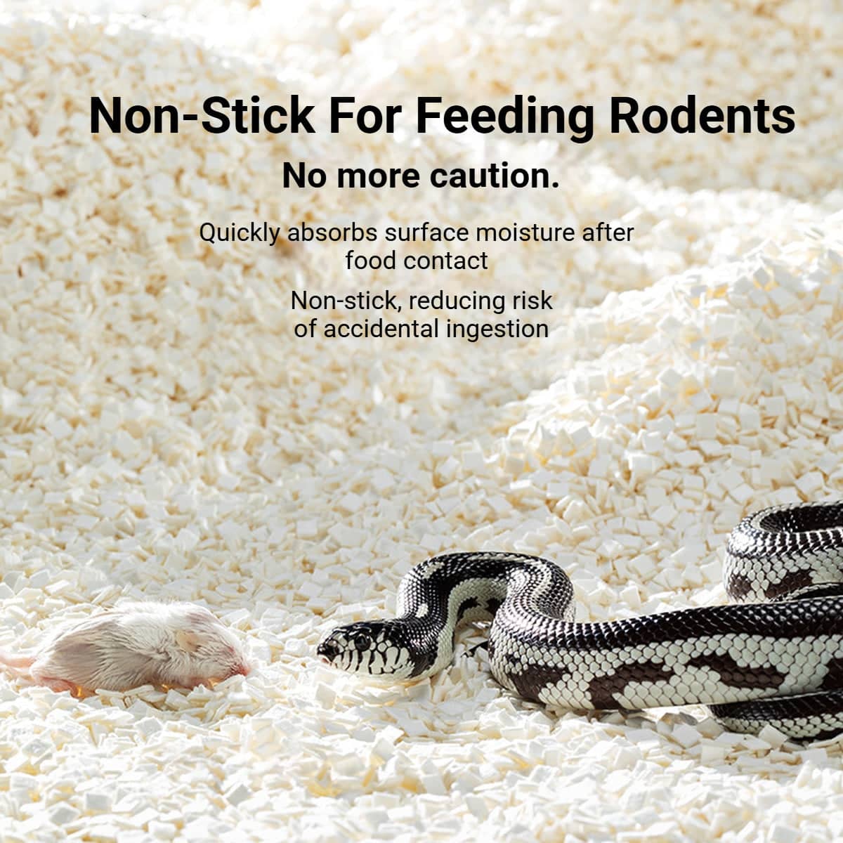 Reptile Bedding Blocks 1000 ml Substrate for Snakes, Absorbent Low Dust Tank Liner - view 5